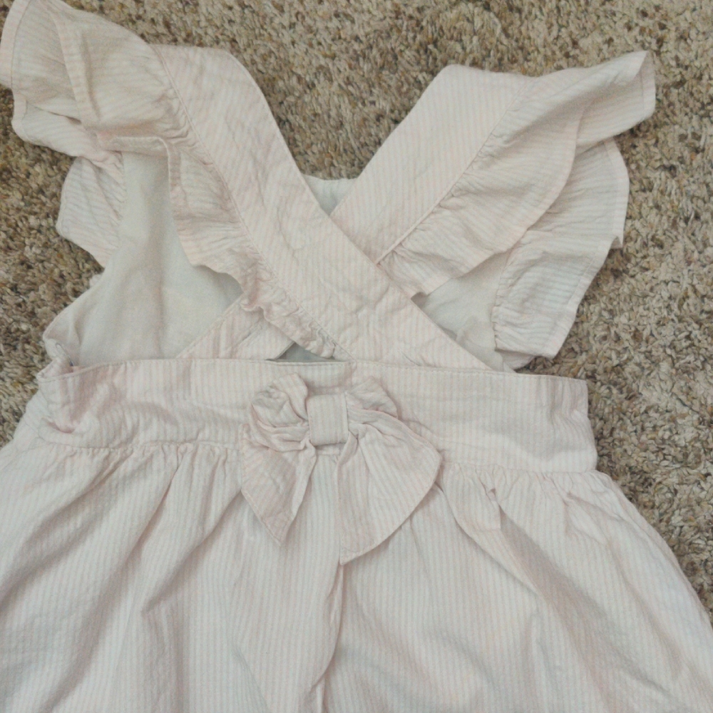 Cream Smocked Ruffled Sundress - Picture 4 of 7